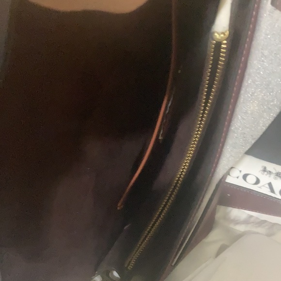 Coach Tabby leather shoulder bag  26  Wine - Picture 14 of 16